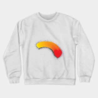 BLENDED CURVED HEART WITH SPALTTERS Crewneck Sweatshirt